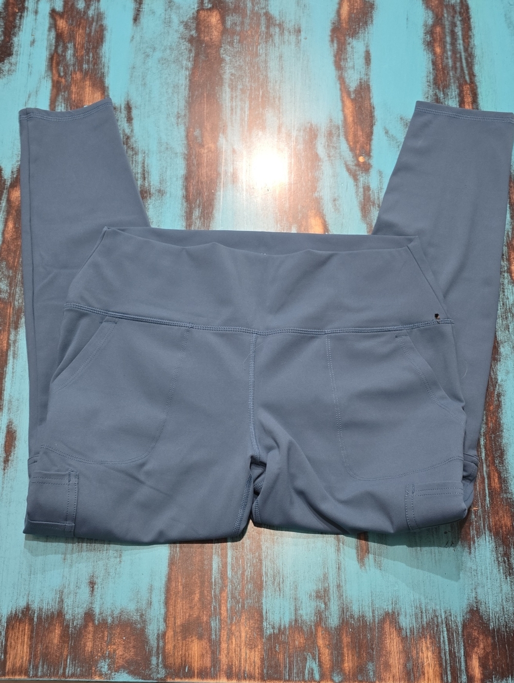 Spyder Slate Blue Active Leggings with Side Pockets